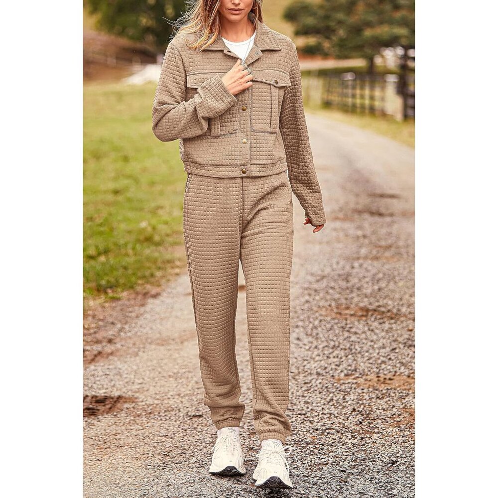 Womens Two Piece Sets Fall Winter Long Sleeve Sha… - image 3